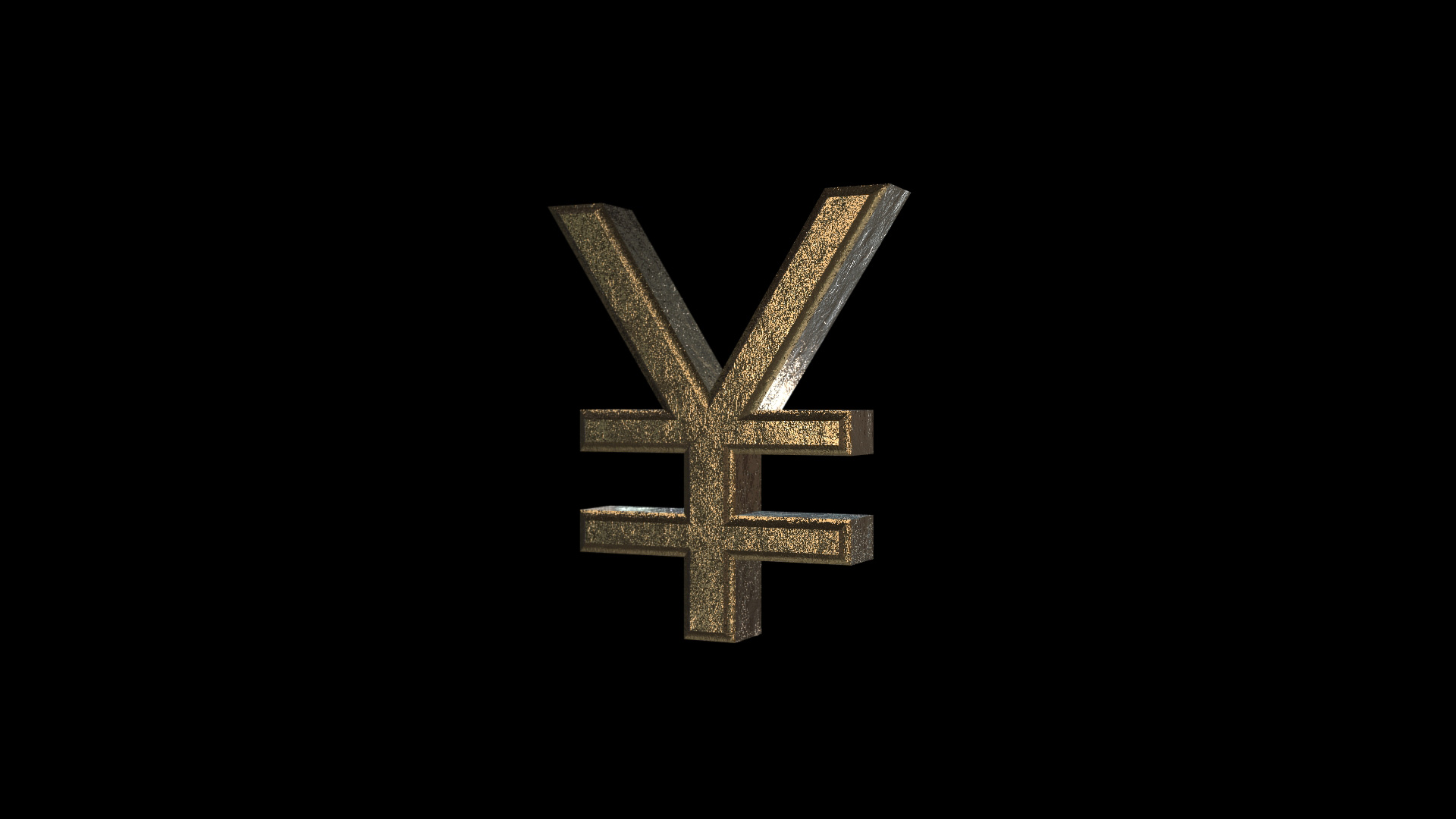 3D Yen symbol 
